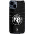 NBA Minnesota Timberwolves Black Animal Print iPhone 15 Clear Case
